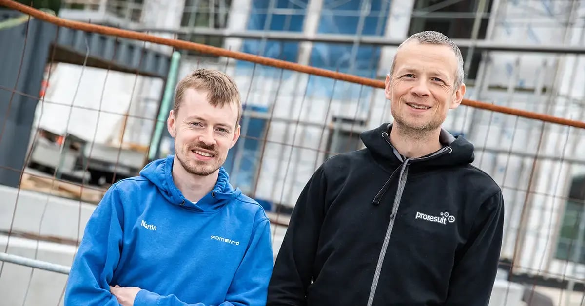 Admento-rådgiver Martin Savland og Proresult-gründer Andreas Haug.