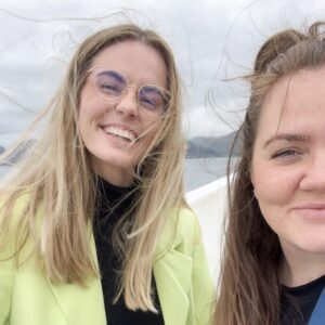 Andrea og Andrea fra Proresult, ute på tur