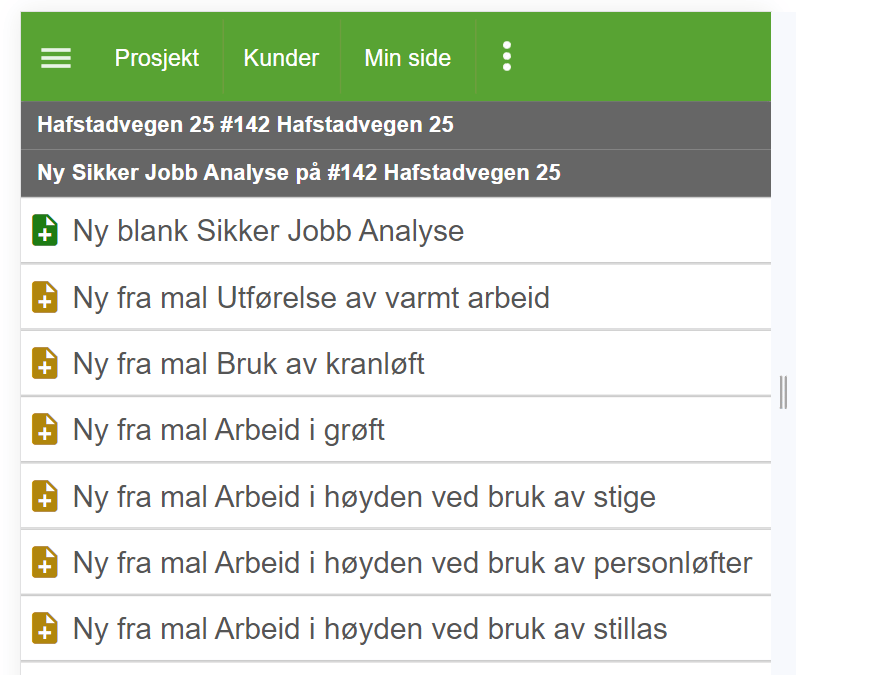 SJA (Sikker jobb-analyse)