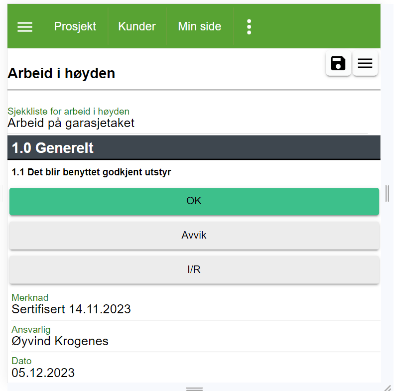Sjekklister