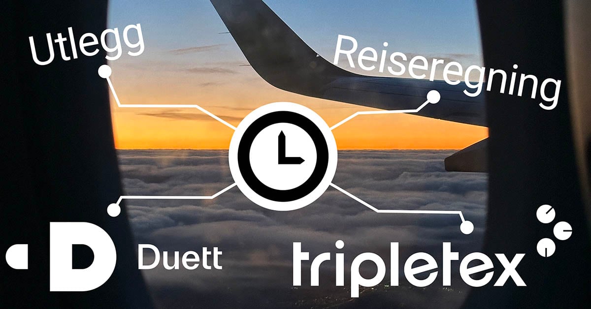 Utlegg og reiseregning kan overføres sømløst til Duett og Tripletex
