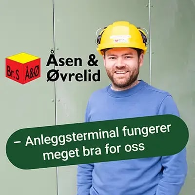 Anleggsterminal fungerer meget bra for Åsen &amp; Øvrelid